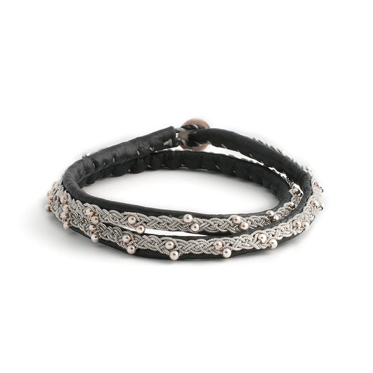 Materialsats långt armband (två varv) - Gimle